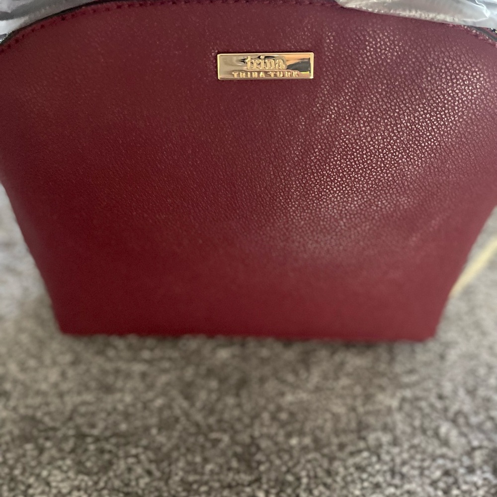 Trina Turk Wine Crossbody Bag NWT $78 Retail – Burgundy Red Shoulder Purse